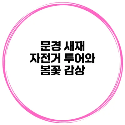 문경 새재 자전거 투어와 봄꽃 감상